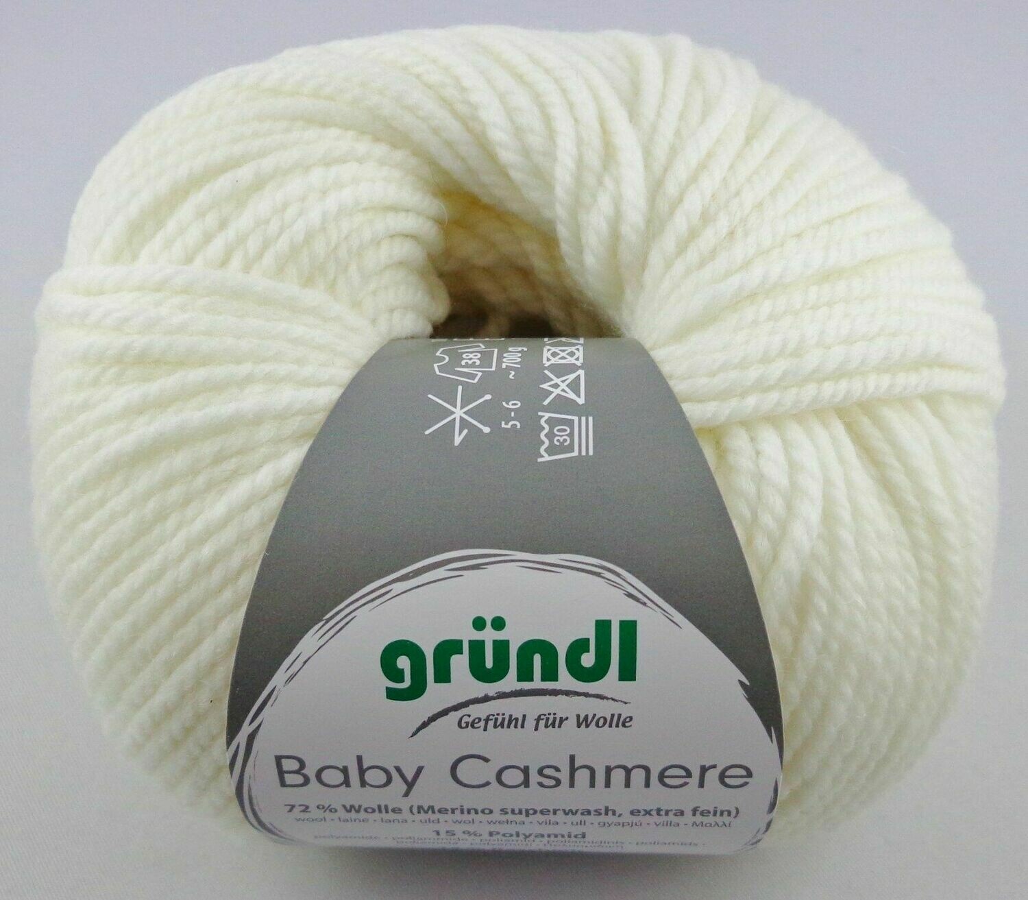 Gründl Baby Cashmere - 01 smetanová